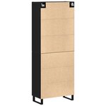 Armoires vidaXL 2 Pièces Chêne noir 69 5x34x180 cm Bois d'ingénierie
