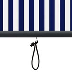 vidaXL Store roulant d'extérieur 160x250 cm Bleu et blanc
