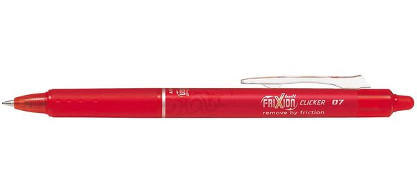 Stylo roller rétractable Frixion Ball Clicker 0,50 mm Rouge PILOT