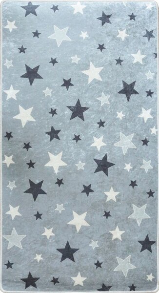 Tapis enfant Etoile 100 x 150 cm - Gris