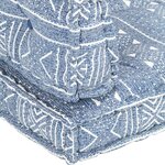 vidaXL Coussin de canapé palette Indigo Tissu Patchwork