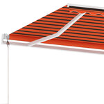 vidaXL Auvent automatique sur pied 350x250 cm Orange/marron