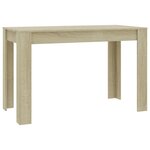 vidaXL Table à manger Chêne sonoma 120x60x76 cm Bois d'ingénierie