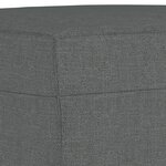 vidaXL Ensemble de canapés 4 Pièces coussins gris foncé tissu