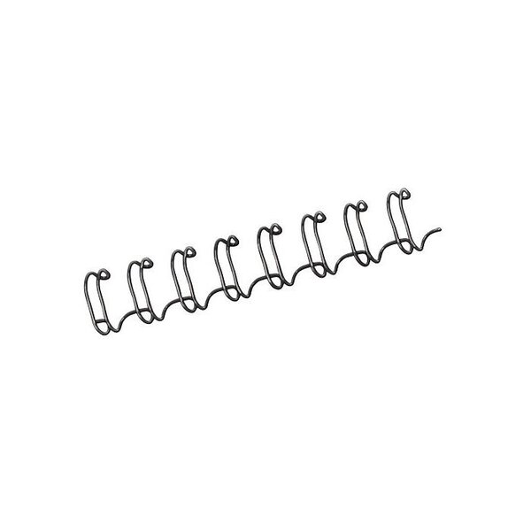 Paquet de 100 baguettes à anneaux métalliques, format A4, 12 mm, noir FELLOWES