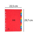 Intercalaire indexé NF A4 A-Z touches x 5 EXACOMPTA