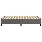 vidaXL Cadre de lit sans matelas gris 120x190 cm similicuir