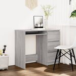 vidaXL Bureau Sonoma gris 90x45x76 cm Bois d'ingénierie