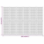 vidaXL Cloison de séparation pliable 6 panneaux 240x170 cm Noir
