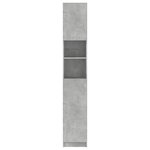 vidaXL Armoire de salle de bain Gris béton 32x25 5x190 cm Aggloméré