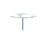Boîte De 40 Punaises - Hauteur De Pointe 7mm - 10mm De Diamètre - Blanc - Exacompta