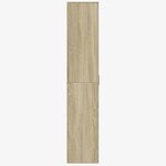vidaXL Buffet haut chêne sonoma 80x35x180 cm bois d'ingénierie