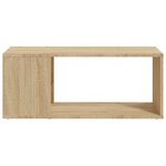 vidaXL Meuble TV Chêne sonoma 80x24x32 cm Aggloméré