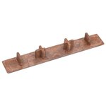 vidaXL Embouts de terrasse 10 Pièces Marron Plastique