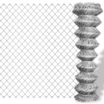 vidaXL Clôture à mailles losangées Acier galvanisé 25x0 8 m Argenté
