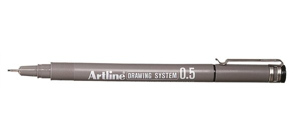 Feutre 'Drawing System' pointe 0,5 mm noir ARTLINE