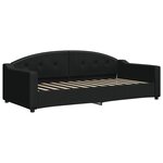 vidaXL Lit de repos noir 90x200 cm tissu