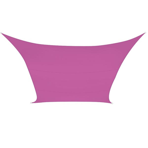Perel Voile d'ombrage  hydrofuge  4 x 3 m  160 g/m²  polyester  rectangulaire  fuchsia