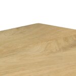 vidaXL Table à manger 115x55x76 cm Bois de manguier massif et acier