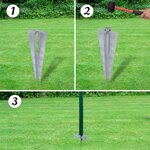 vidaXL Clôture euro Acier 25 x 1 2 m Vert