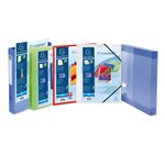 Chemise À Élastiques 3 Rabats Polypropylène Translucide Krea Cover - A4 - Rouge - X 25 - Exacompta