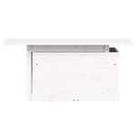 vidaXL Table de jardin blanc 100x50x75 cm bois massif de pin