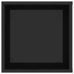 vidaXL Meuble TV mural Noir brillant 102x35x35 cm Bois d’ingénierie