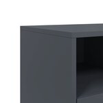 vidaXL Meuble TV anthracite 100 5x39x43 5 cm acier laminé à froid