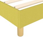 vidaXL Cadre de lit sans matelas vert 100x200 cm tissu