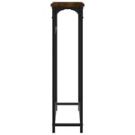 vidaXL Table console chêne fumé 75x19 5x75 cm bois d'ingénierie