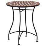 vidaXL Ensemble de bistro 3 Pièces mosaïque Carreau céramique Terre cuite