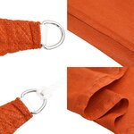vidaXL Voile d'ombrage 160 g/m² Orange 2x3 5 m PEHD