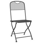 vidaXL Ensemble à manger de jardin 3 Pièces Maille Métal Anthracite