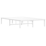 vidaXL Cadre de lit métal sans matelas blanc 120x200 cm
