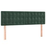 vidaXL Sommier à lattes de lit et matelas Vert foncé 140x200cm Velours