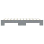 vidaXL Lit de jour avec gigogne sans matelas gris clair 90x200 cm