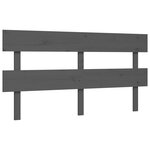 vidaXL Lit pour personne âgée sans matelas gris bois massif