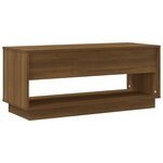 vidaXL Meuble TV Chêne marron 102x41x44 cm Bois d'ingénierie
