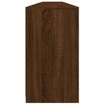 vidaXL Buffet avec lumières LED chêne marron 283x37x67 cm