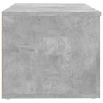 vidaXL Meuble TV Gris béton 80x34x30 cm Bois d'ingénierie