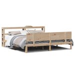 vidaXL Cadre de lit avec tête de lit sans matelas 180x200 cm