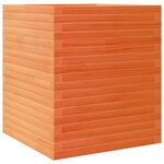 vidaXL Jardinière cire marron 60x60x68 5 cm bois de pin massif