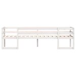 vidaXL Cadre de lit d'enfant blanc 75x190 cm bois de pin massif