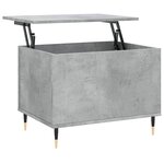 vidaXL Table basse Gris béton 60x44 5x45 cm Bois d'ingénierie