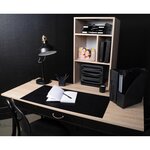 Corbeille À Courrier Combo Midi Office - Noir Brillant - X 6 - Exacompta