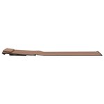 vidaXL Tapis de plage pliables 2 Pièces Acier et tissu marron