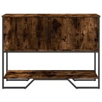 vidaXL Table console chêne fumé 100x35x74 5 cm bois d'ingénierie
