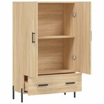 vidaXL Buffet haut chêne sonoma 69 5x31x115 cm bois d'ingénierie