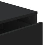 vidaXL Commode d'angle noir 40x41x76 cm bois d'ingénierie