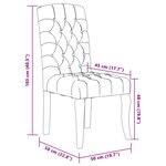 vidaXL Chaises à manger lot de 6 beige tissu à l'aspect de lin